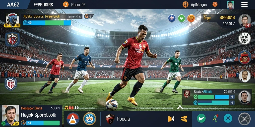 Tampilan gameplay Sportsbook yang menarik dan interaktif.