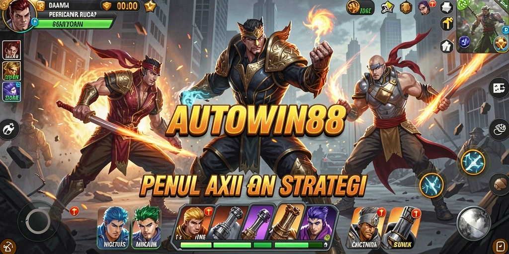 Screenshot gameplay AUTOWIN88 menampilkan aksi pertarungan yang mendebarkan.