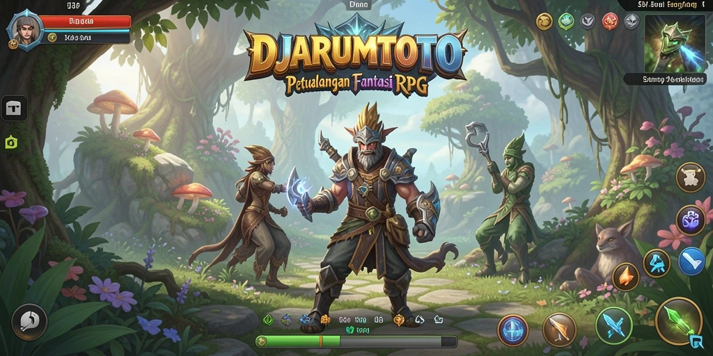 Tampilan gameplay RPG yang imersif dan penuh aksi di DJARUMTOTO.