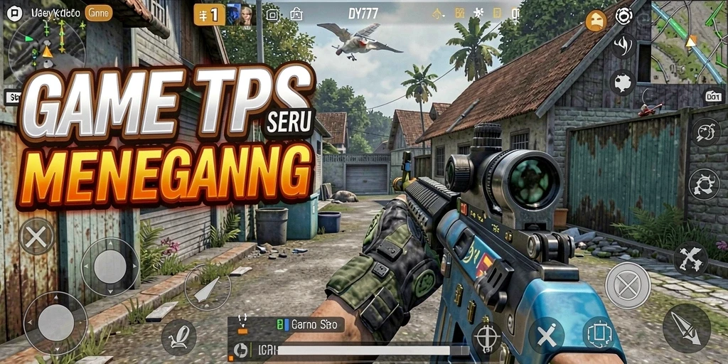 Tampilan gameplay seru dalam DY777 saat bertempur di arena.