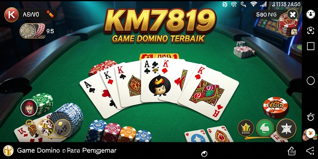 Tangkapan layar game menunjukkan gameplay Domino yang seru dan interaktif.