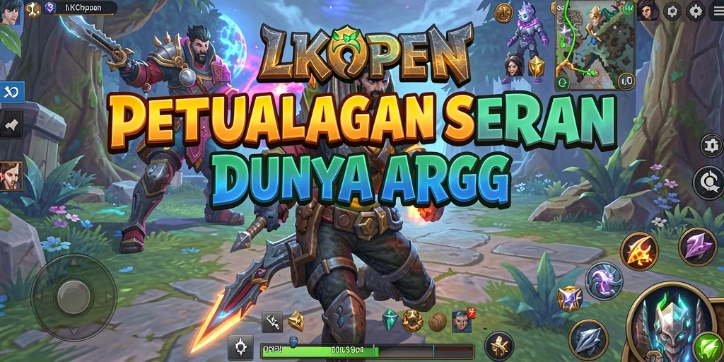 Screenshot LKOPEN menampilkan aksi seru dalam pertarungan ARPG.