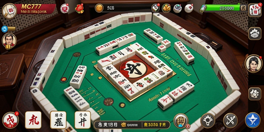 Screenshot gameplay MC777 yang menampilkan aksi seru Mahjong.