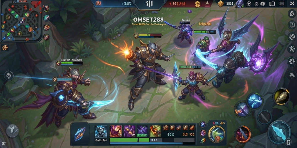 Gameplay MOBA seru dan menegangkan di OMSET288.