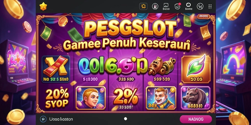 Tampilan screenshot utama PESGSLOT menunjukkan gameplay Slot yang menarik.