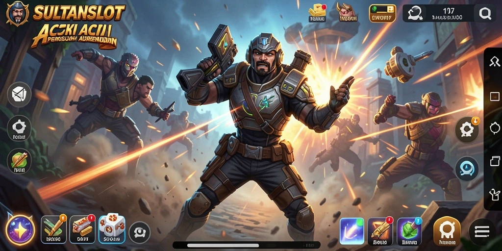 Tampilan menegangkan dari gameplay SULTANSLOT yang seru.