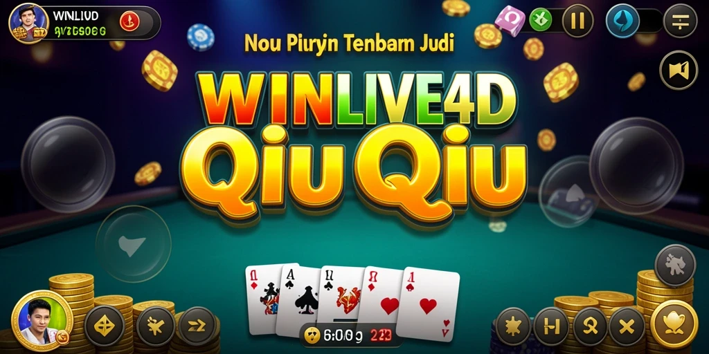 Tampilan gameplay QiuQiu yang seru dalam aplikasi WINLIVE4D.