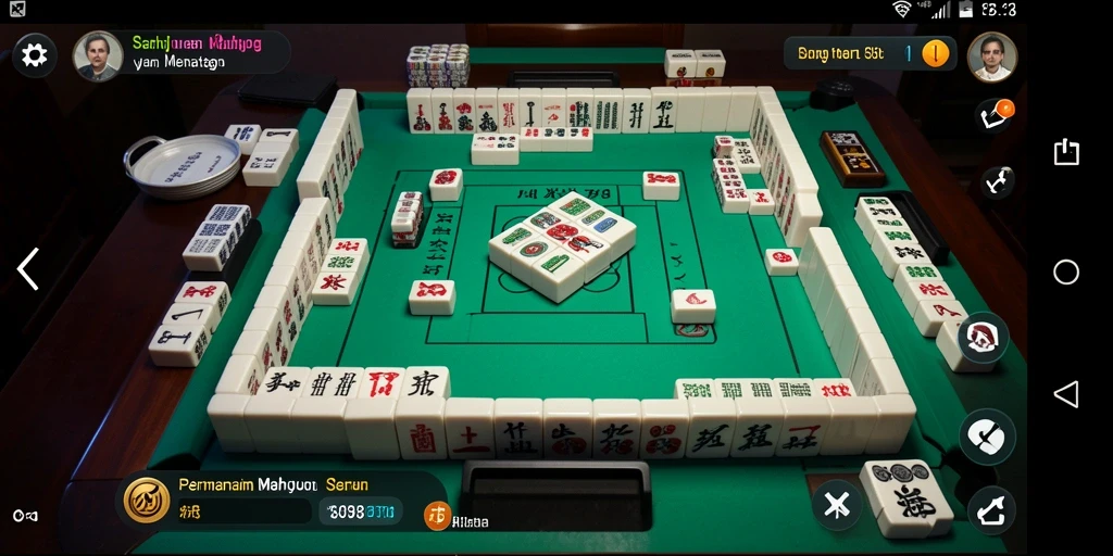 Screenshot X78 menampilkan gameplay Mahjong yang seru dan mengasyikkan.